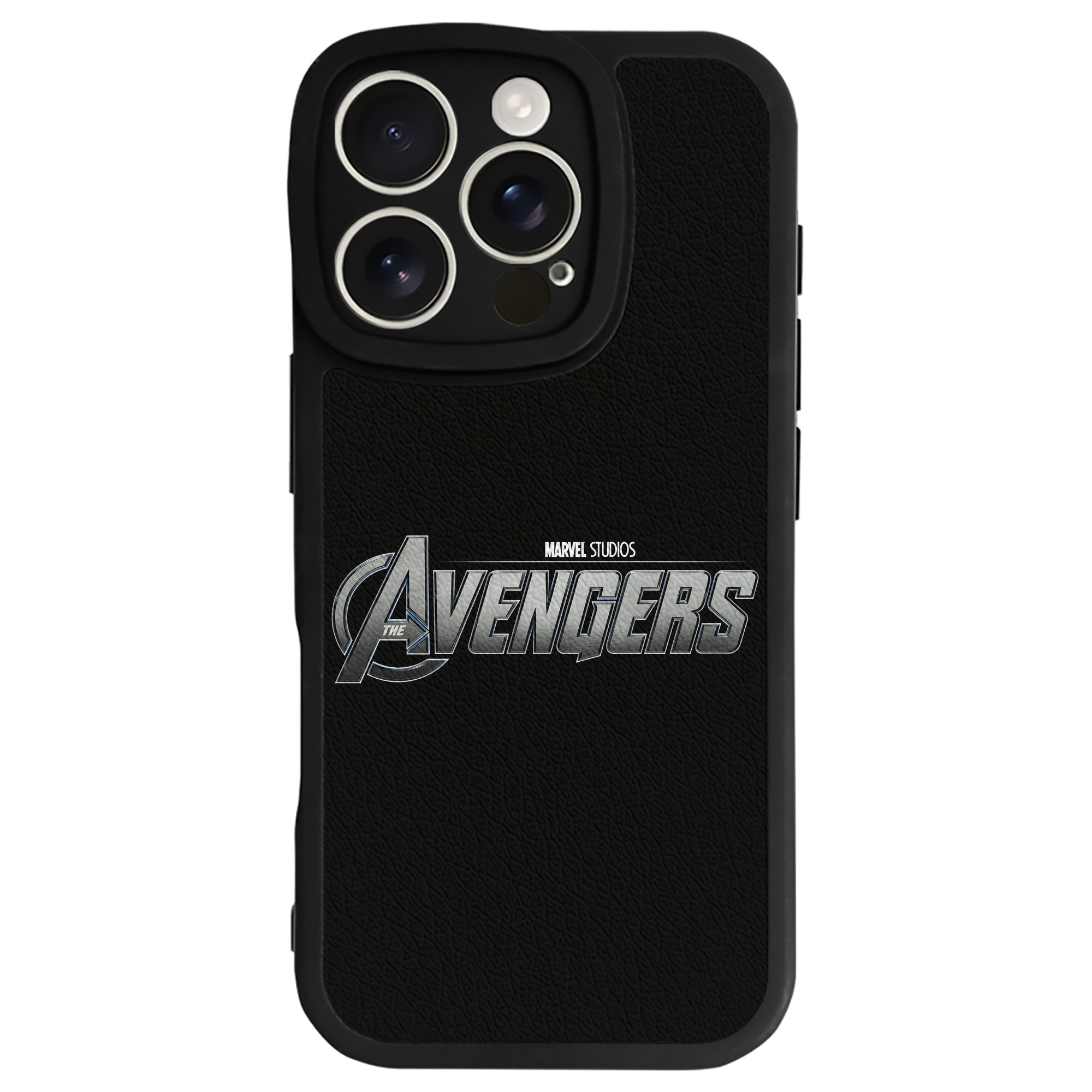 （画像用） アベンジャーズ The Avengers 【iPhone 16シリーズ対応】シリコンスマホケース（レザー調） 材質：シリコン